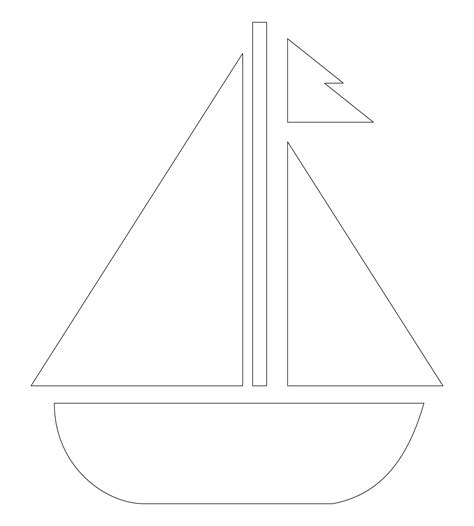 Sailboat Template Printable